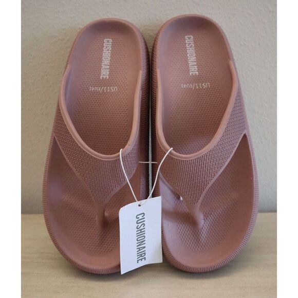 CUSHIONAIRE Women's Sz 11 Blush/Pink Fling Recovery Cloud Pool Slides Sandals - Picture 3 of 3